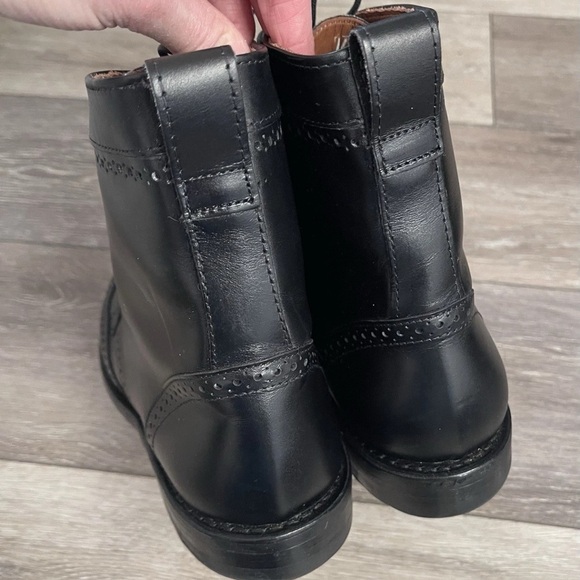 Allen Edmonds Dalton Black Leather Wingtip Dress Boots Men’s Size 11D Worn 1X main image 5